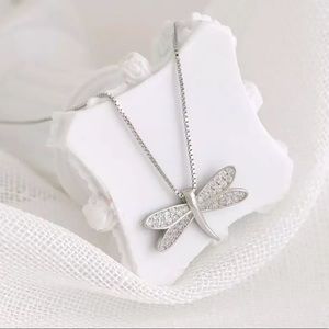 925 Silver Dragonfly Necklace